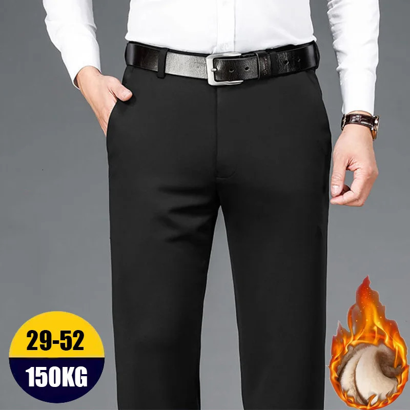 10XL oversized business mens pants loose mens Trouser mens clothing casual formal dress social suit mens elegant work slim pants 250314