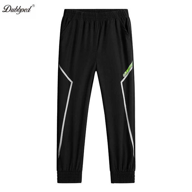 Summer Ice Silk Pants Boys Ultra-Thin Cooling Quick-Drying Sports Casual Pants Loose Breathable Outdoor Training Fitness TrouserT250318