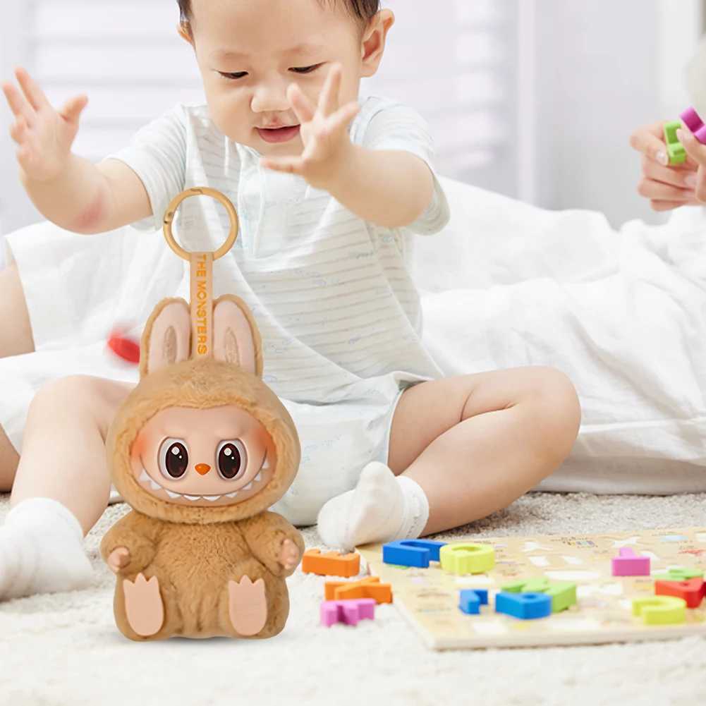 LABUBU THE MONSTERS Anime Figure Have A Seat Series PVC Pendant Doll Model Toy Kawaii Monster Replica Keychain Toy Birthday GiftT250318