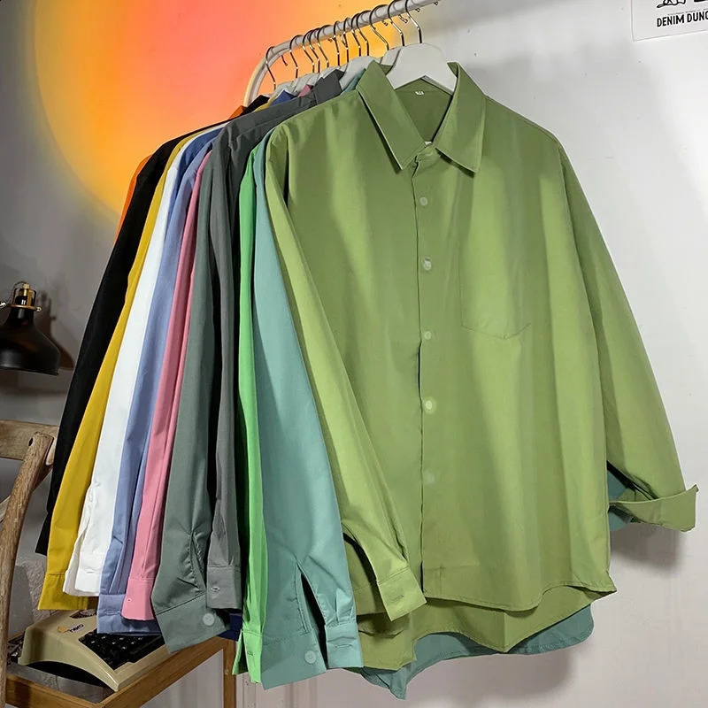 Casual colored womens shirts and Korean matching chic long sleeved office jackets 250319
