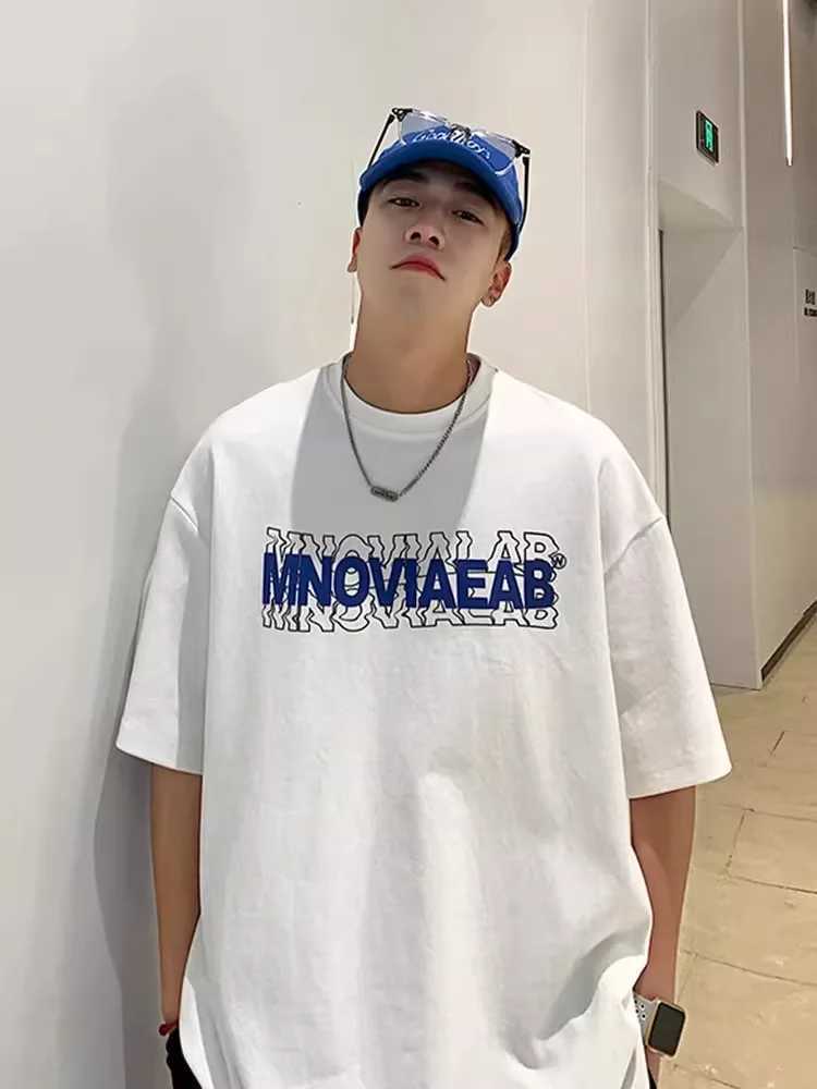 Letter Graphic Mens T-shirt High quality cotton clothing Fashion hip-hop street clothing Summer new mens short sleeved T-shirt Harajuku topT250318