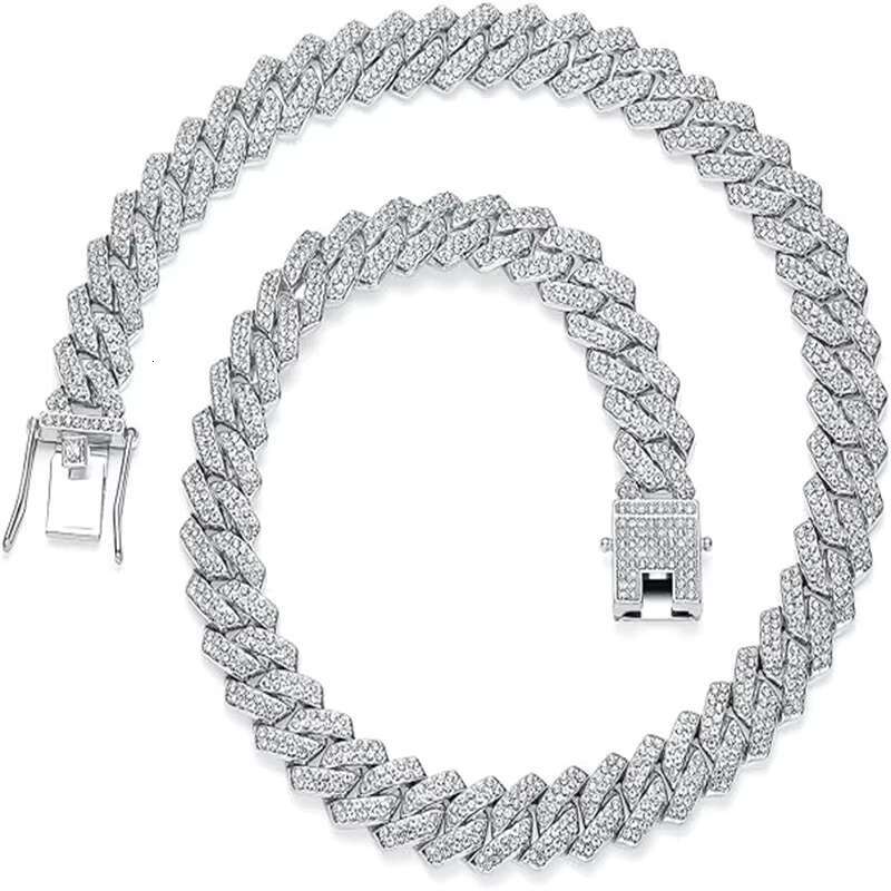 Hip hop chilled jewelry men's cubic zirconia Cuban chain