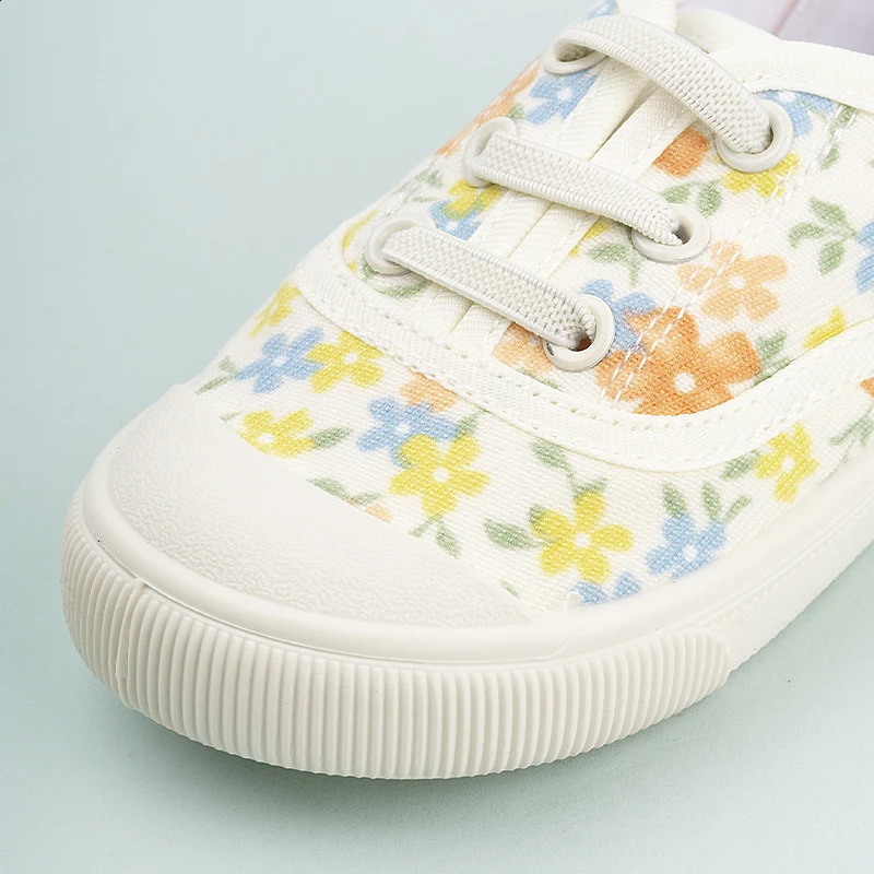 Good-looking Princess Shoes for Little Girls Casual Lovely Print Canvas Suitable for Toddlers EKF35 250319