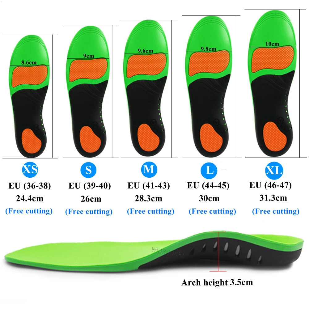 Ortic Insole High Arch Support Insoles X/O Type Leg Flat Feet Orthopedic Women Men Orthopedic Foot Pain Unisex Drop 250319