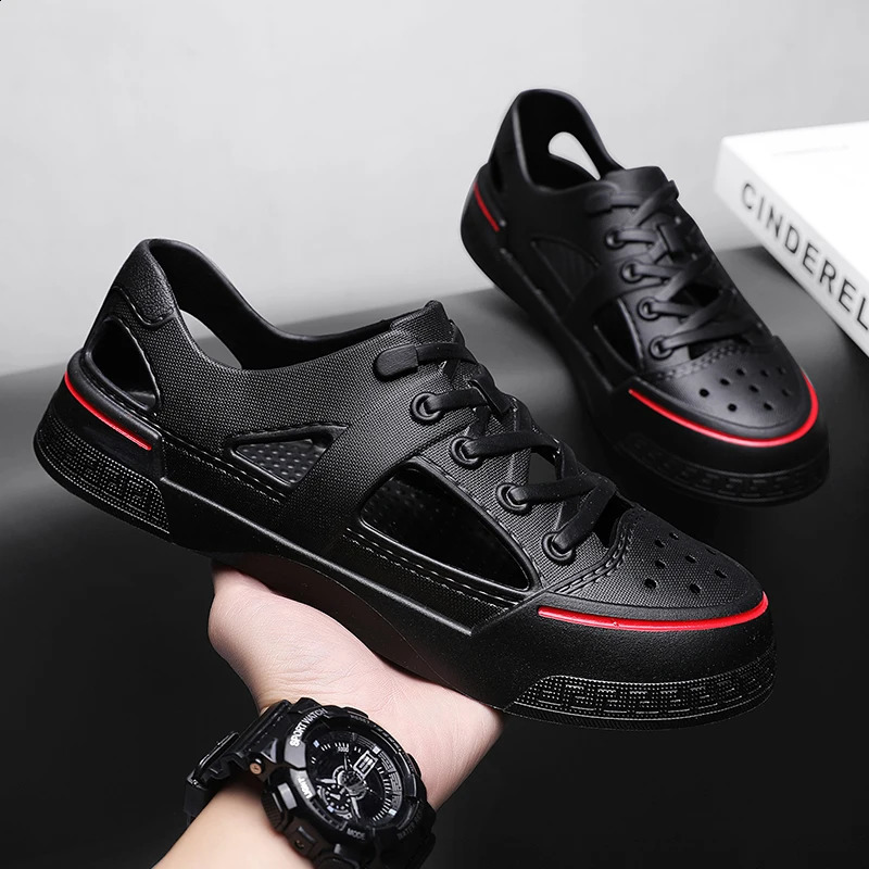 Summer comfortable mens garden chlorine sheet breathable EVA injection shoes casual sandals womens beach slide water shoes chlorine sheet 250317