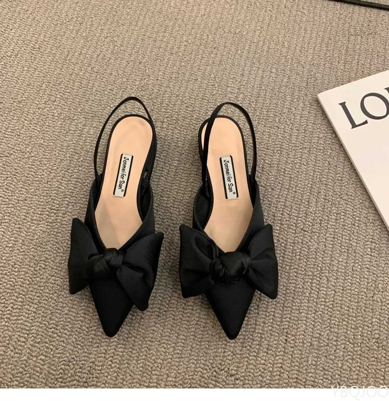 Home>Products>Bow Sandals>Womens 2022 Summer Point Low Heel SandalsXJ250319