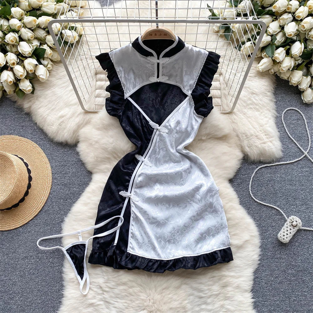 Sexy Cosplay Nurse Uniform Erotic Lingerie Babydoll Dress Flirting Underwear Women CostumeHollow Out 5 Piece Jumpsuit Dresses 250319