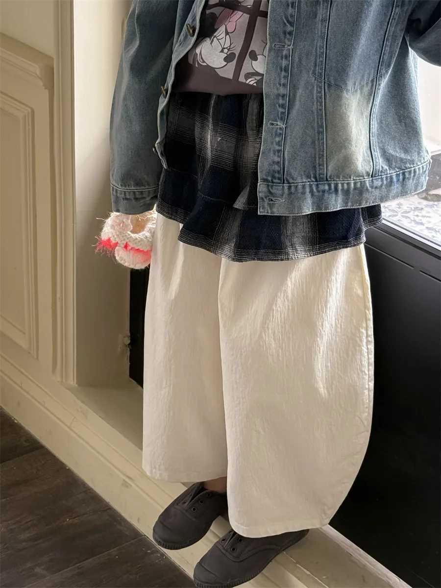 Childrens Clothing Girls Casual Pants 2025 Spring New Childrens Korean Casual Pants Versatile and Stylish Pants TrendT250318