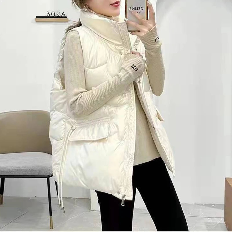 Winter coat womens 2024 Sustans vest loose casual jacket sleeveless fashion Plus size top full range competition 250319