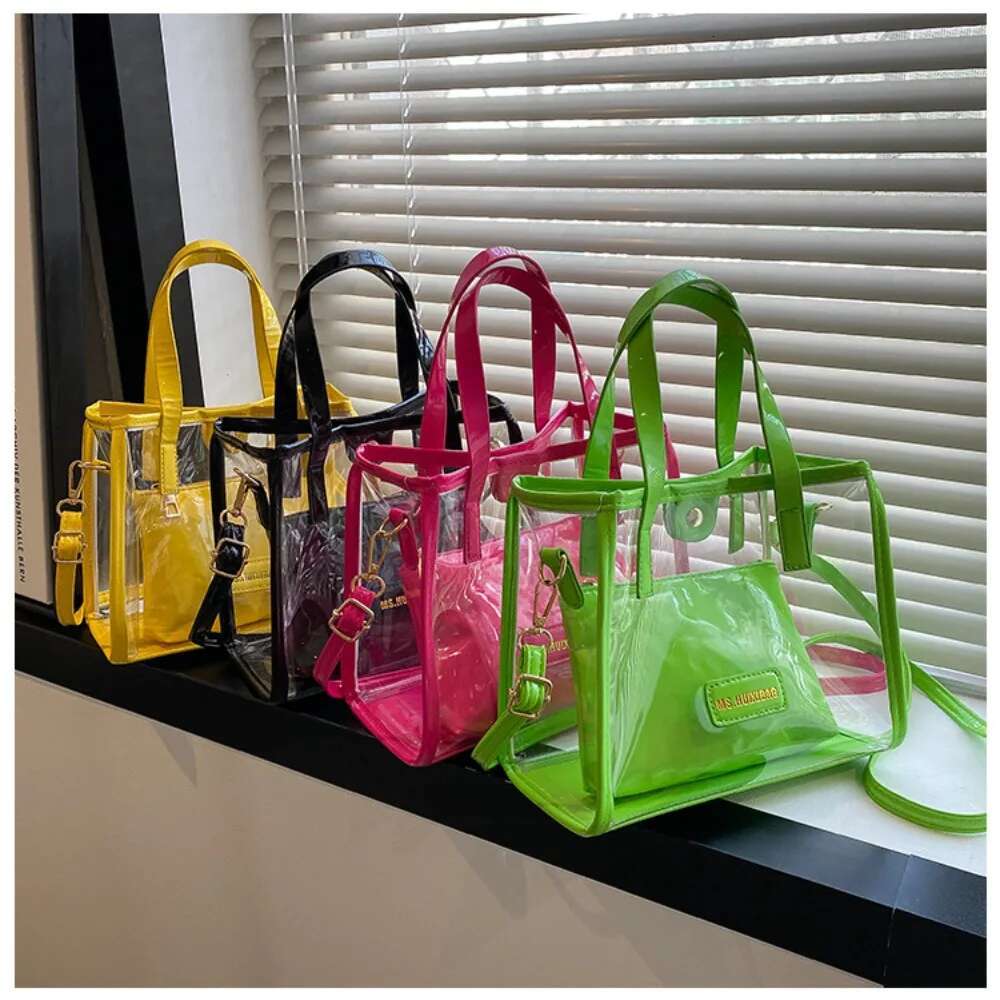 2025 New Oblique Shoulder Detachable Shoulder Strap Sports Field Approved Bag Designer Women's Transparent Wallet Trendy Shoulder Bag