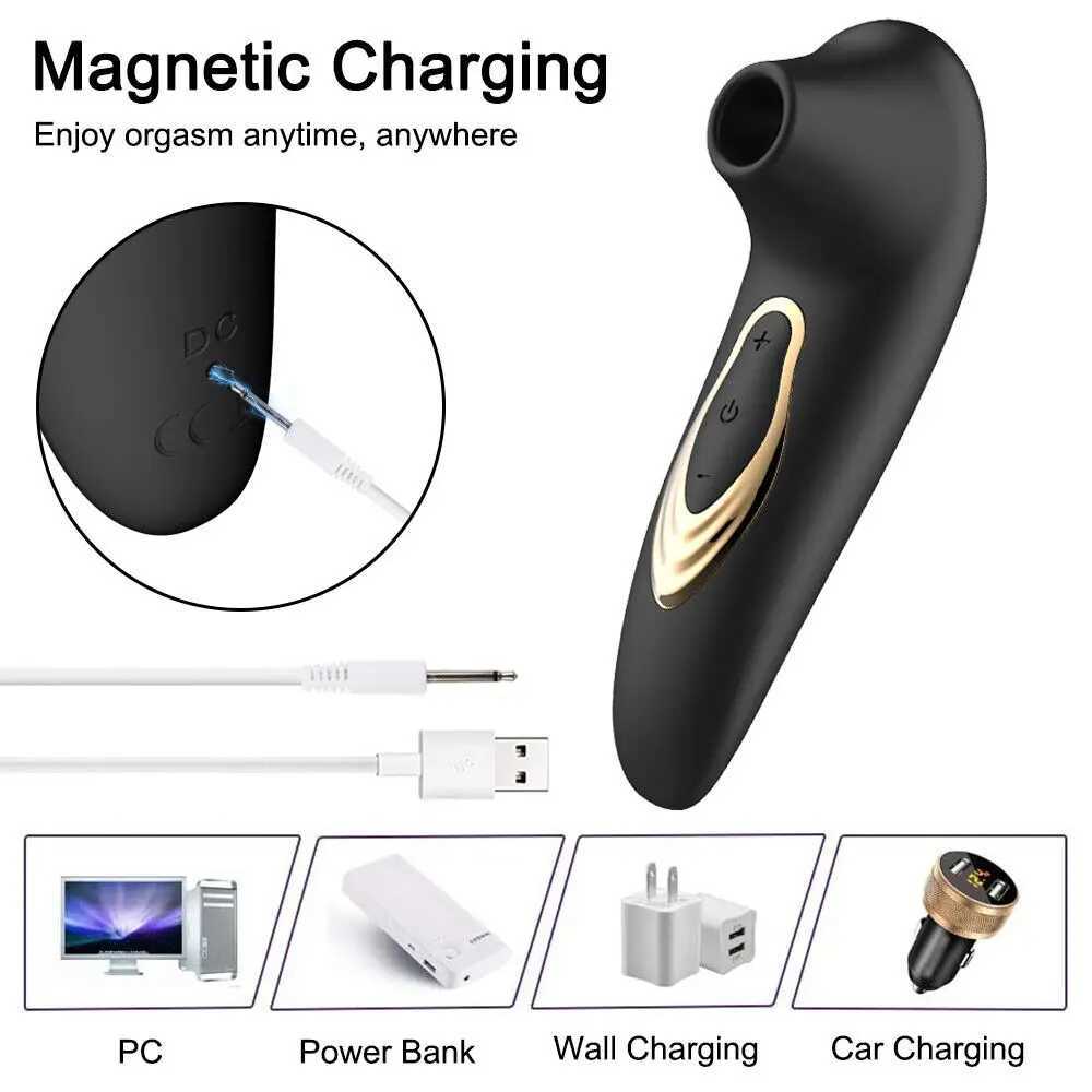 Female suction vibrator female clitoris Nipple oral masturbator vaginal G-spot vacuum massager female sex toy adult product W250319