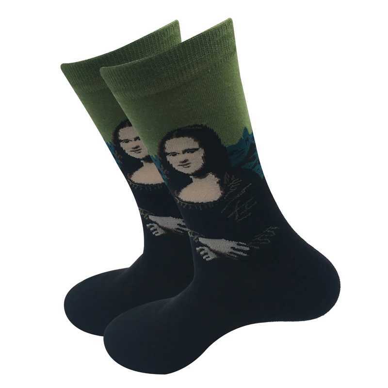 Trendy mens tube socks Crazy oil series Mens socks Mens socks Long socks No gift box X250319
