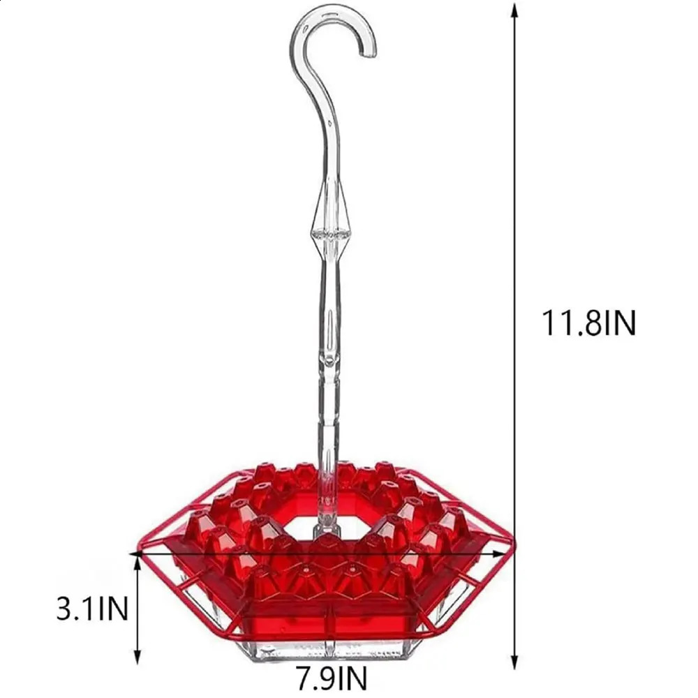 The hummingbird feeder for outdoor hanging is easy to clean and refill equipped with Perch builtin ant moat 250318