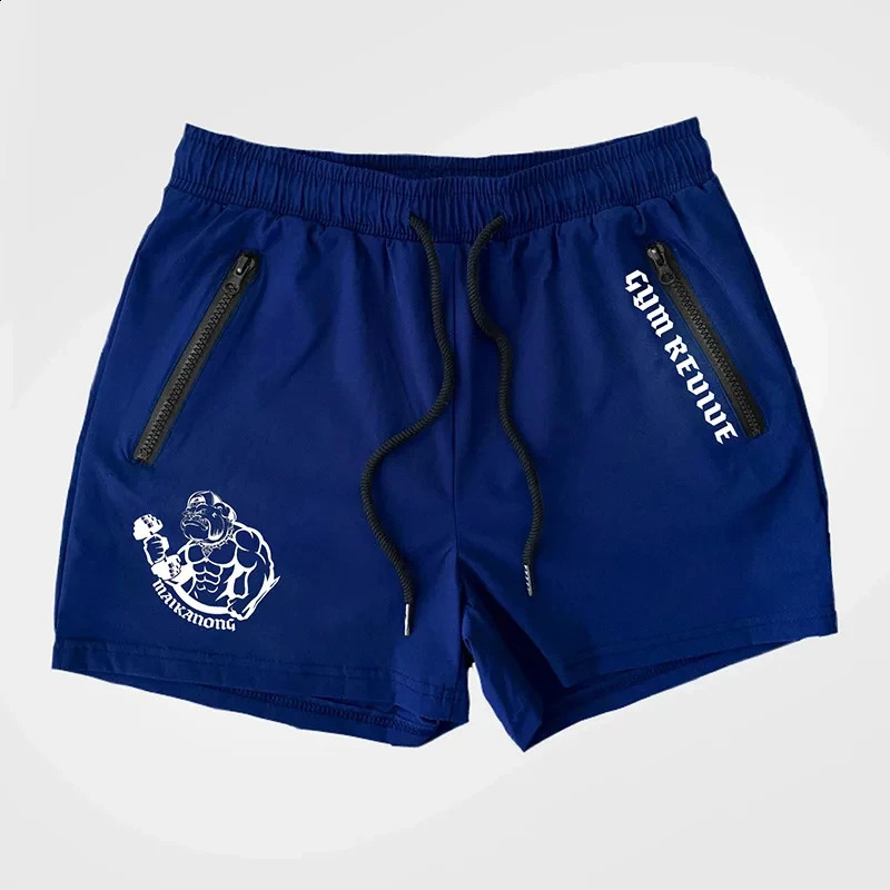 Mens Summer Printed Quickdrying Shorts With Double Side Zipper Pockets Designed For Running Basketball Training Fitness 250312