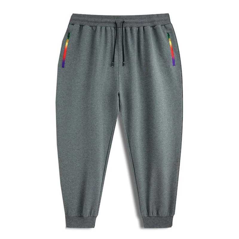 Spring Autumn Men sports pants sweatpants plus size 8XL 11XL 12XL 15XL Big size oversize pants elasticity zipper loose 85-210KG X250319