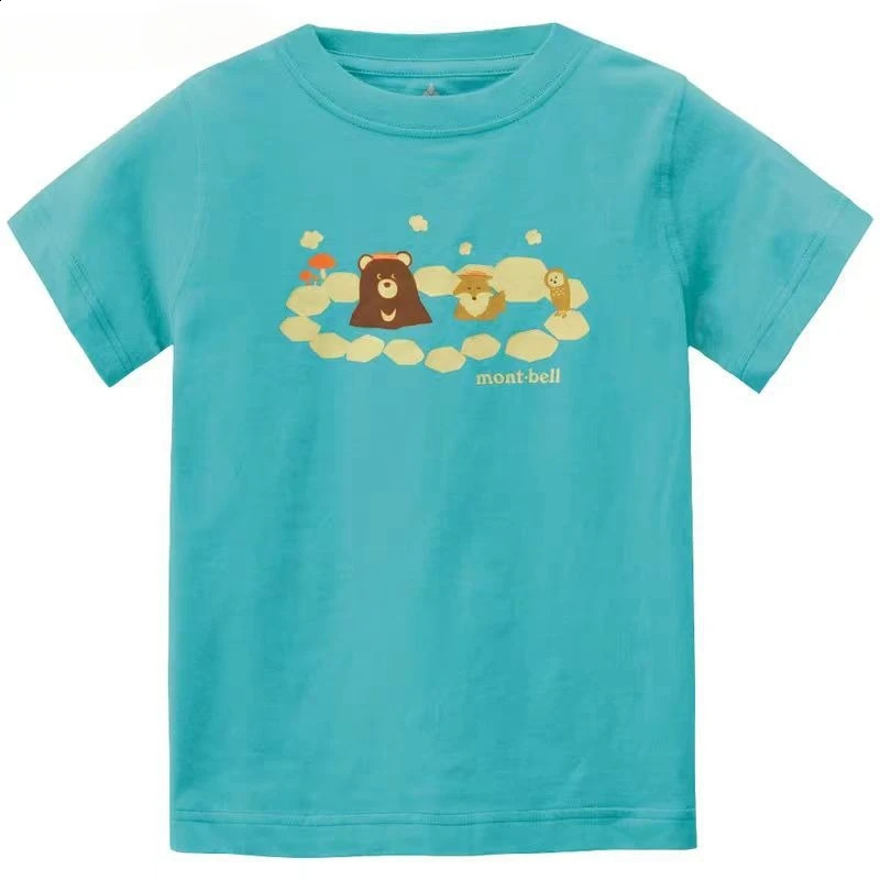2025 Summer Childrens T-shirt Fashion Cartoon Printed Boys T-shirt Outdoor Sports Quick Drying T-shirt Girls Costume 250319
