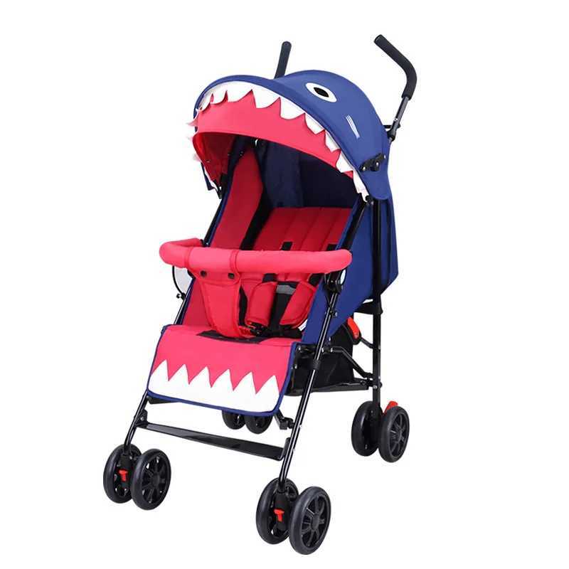 Portable baby stroller Simple folding child shock absorber car refreshing and breathing baby stroller can sit down or lie down Z250319
