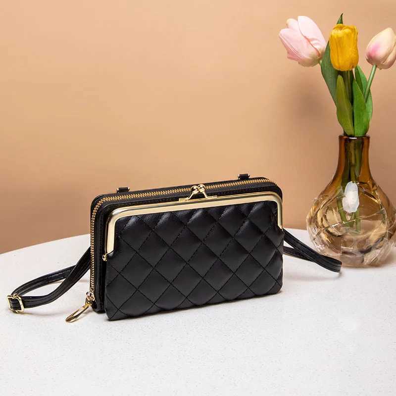 New Arrival Womens bag trend PU leather womens bag beige white black fashionable handbag Bolsas Para Mujeres Sac phone holder T250318