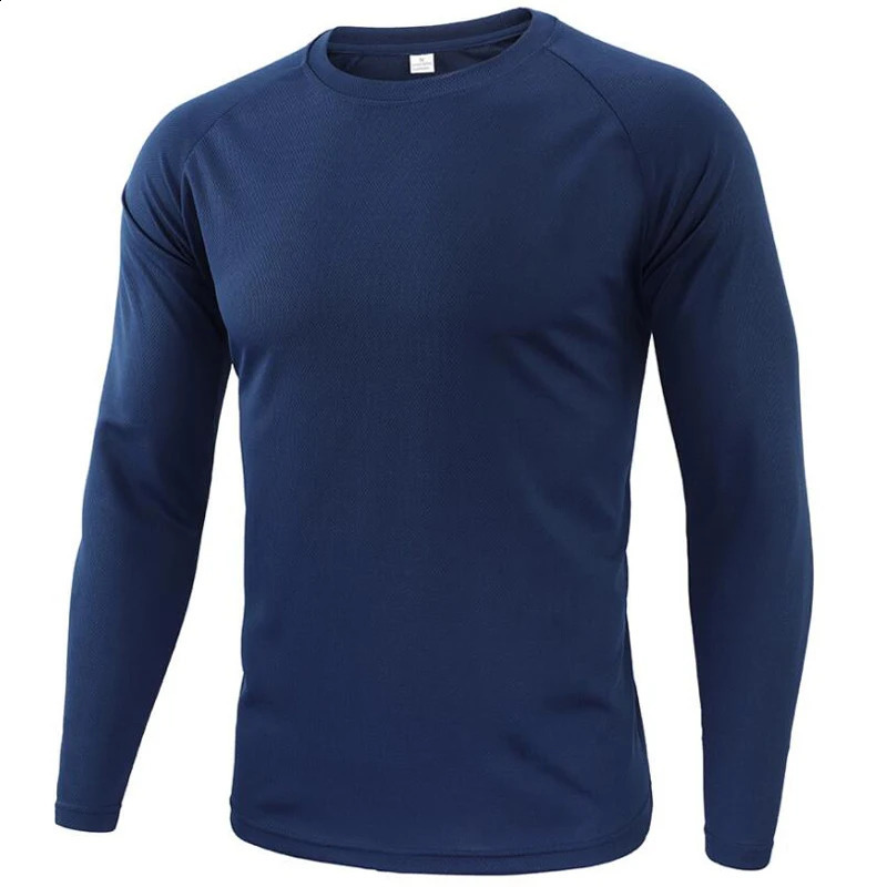 Autumn simple and fashionable mens long sleeved round neck Tshirt solid 3D printed graphic casual street trend Ropa Hombre Y2k top 250319