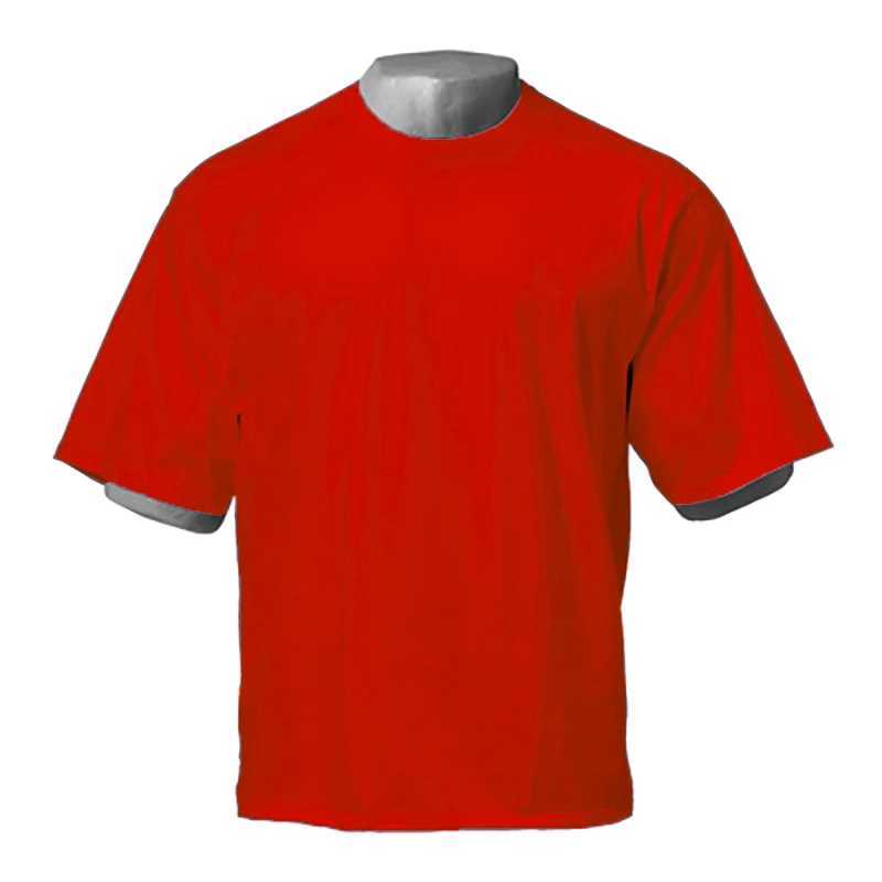 Ultra fine fit short sleeved T-shirt mens cotton shoulder loose fitness T-shirt summer fitness topT250318