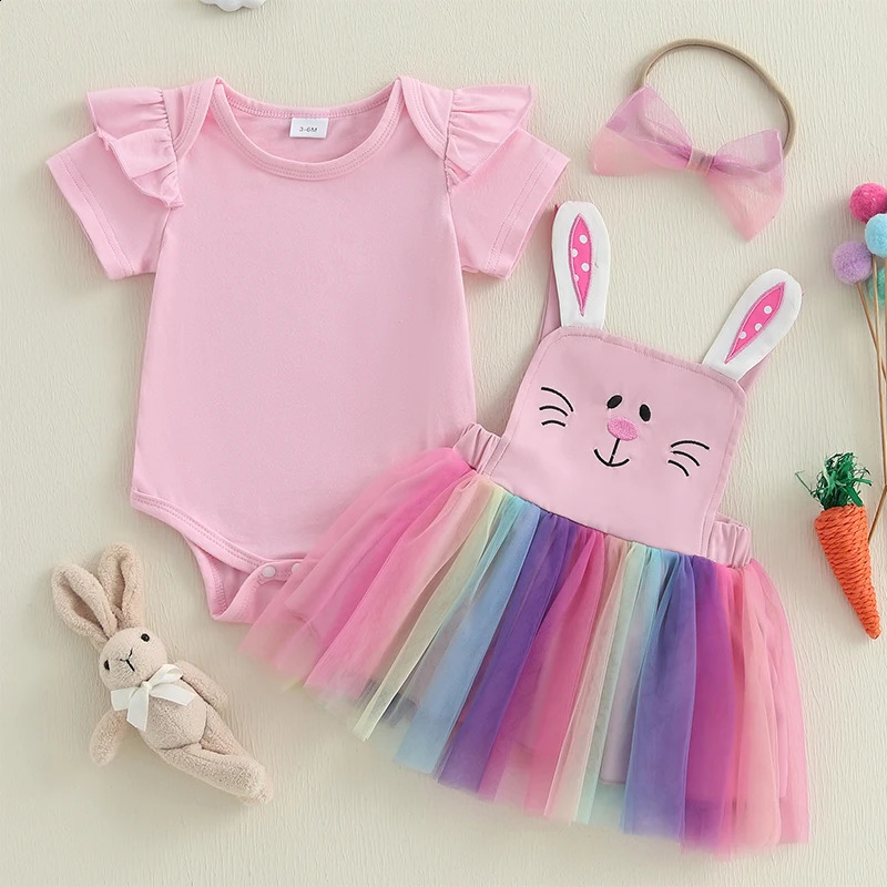 Toddler Girls 3Pcs Summer Set Sleeveless Top Floral Shorts Headband Outfit Kids Clothes for 13 Years 250319