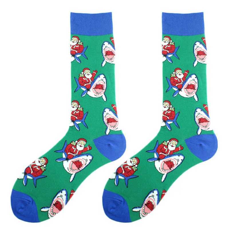 Design happy and fun SOCKS for men aliens pizza Milu Deer Christmas Sokken jacquard hip-hop crew Chaussette unisex skateboarding X250319