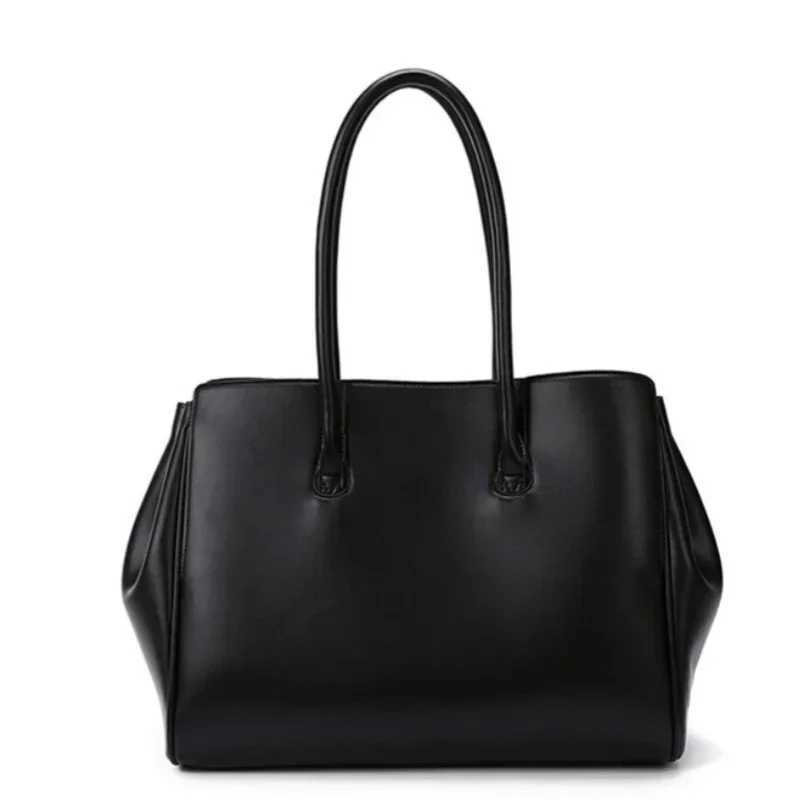 Meet You Luxury Design Large Capaci Black Pu Leather Tote Bag Ladies Mti-pocket Shoder Bag Off Lady Cmuter Handbag Z250318