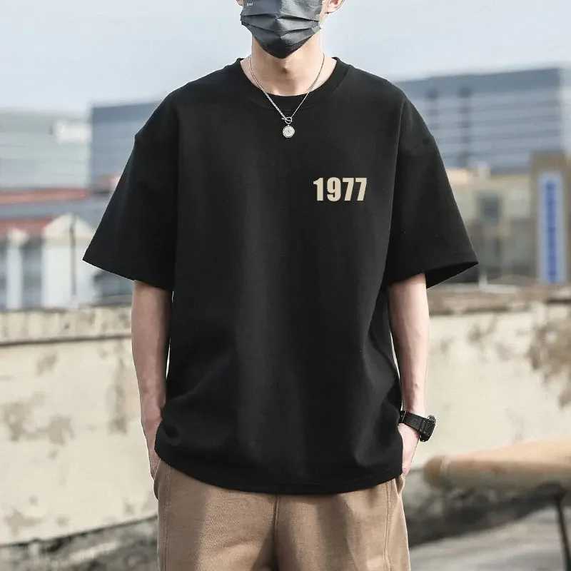1977 Childrens Fashion Designer Mens T-shirt Cotton Couple Top T-shirt Casual Summer Womens Brand Short Sleeve T-shirtT250318