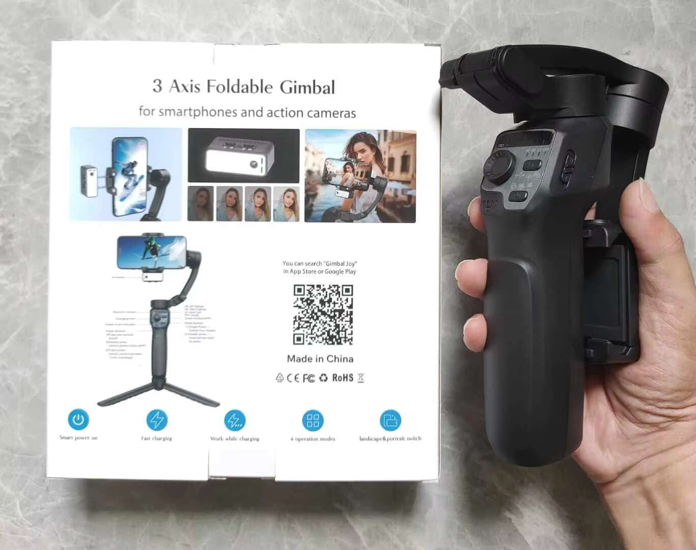 Factory Supply Smooth 3 Axis Gimbal Stabilizers 360 Ai Handheld Selfie Stick F11 for Mobile and Action Camera with Long Lifetime
