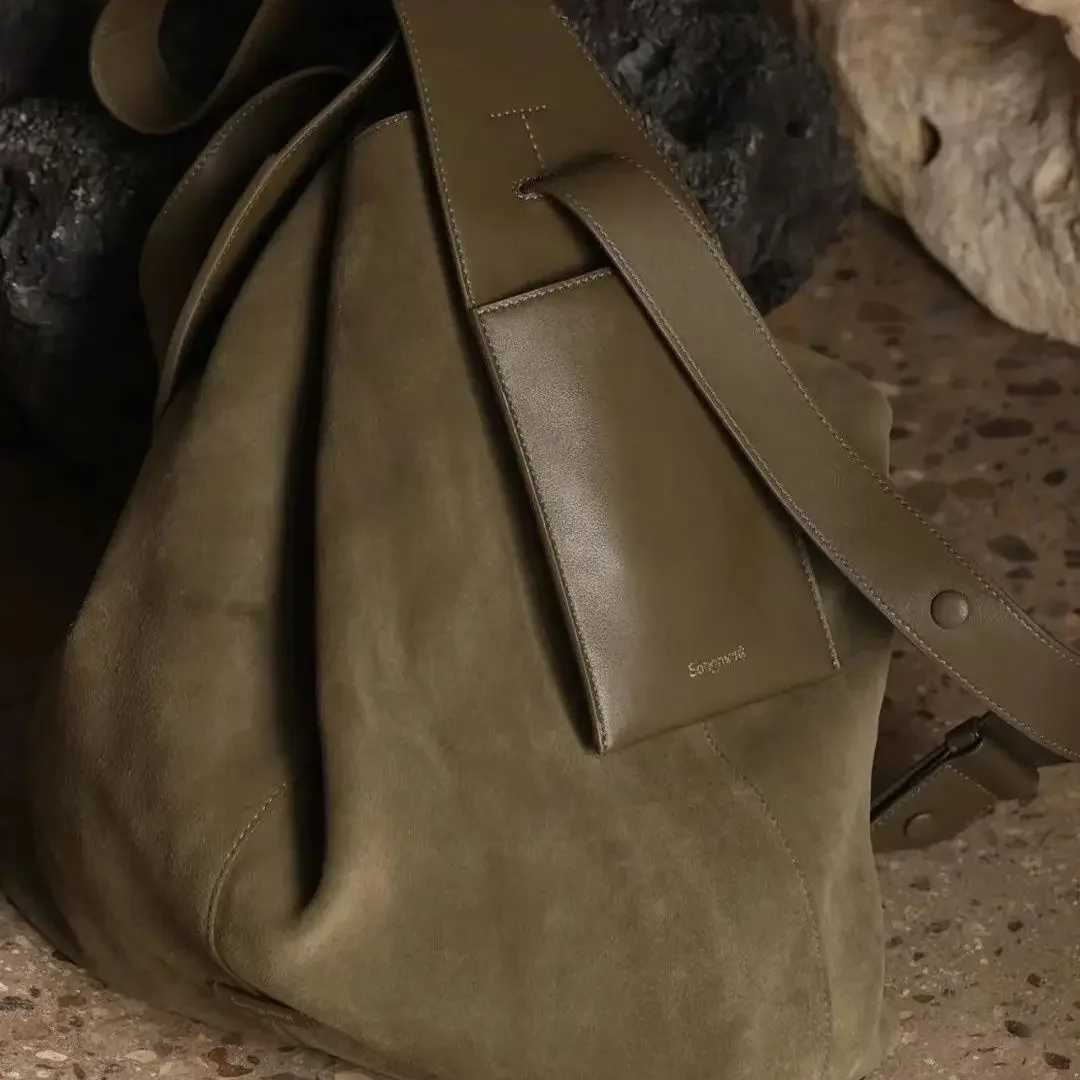 Wen Bag Off Tote Bag Suede Autumn Winter High-Capaci Shoder Bag Handbag Casual SOFT Crossbody Wen Bag Z250318