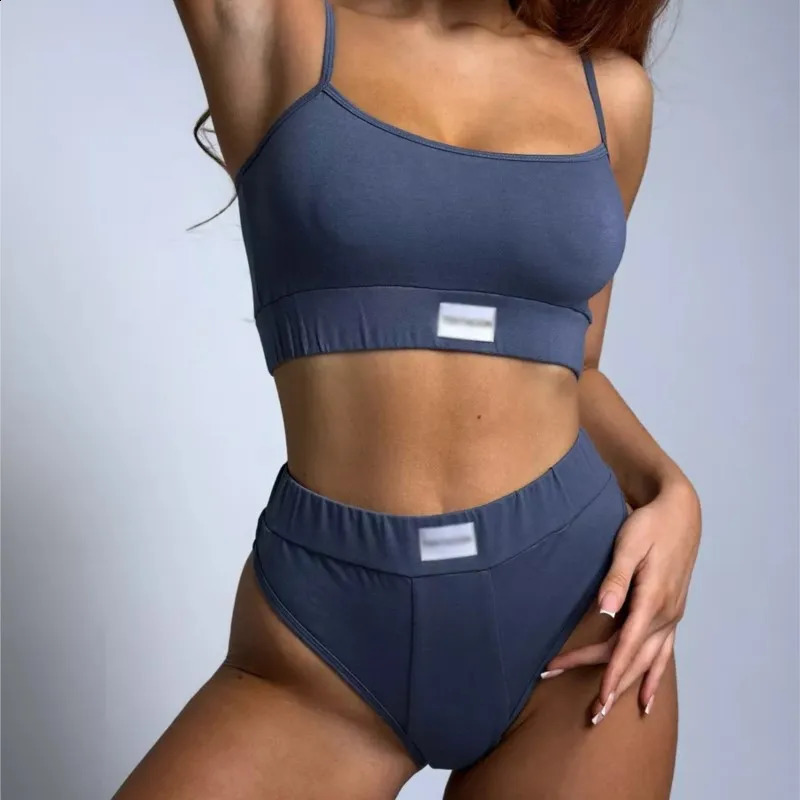 Two Piece Set Shorts And Top Cotton Fitness Sports Suit Womens Shorts Pants Sets 2 Piece Sets Women Outfit Women Clothing 250319