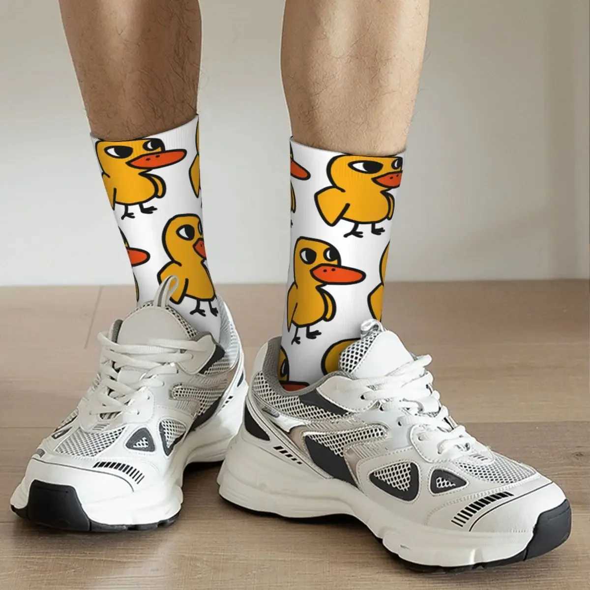 Duck Song Socks Harajuku Sweat Absorbing Stockings All Season Long Socks Accessories for Unisex Birthday Present X250319