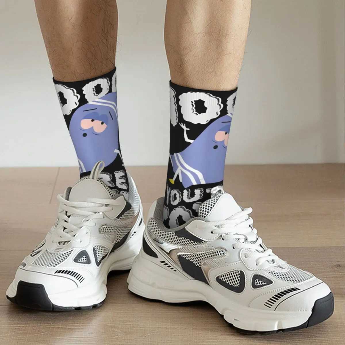 Fashion Women Men Southpark Towlie Noooo Youre A Towel Theme Socks Product Middle Tube Socks Comfortable Wonderful Gifts X250319