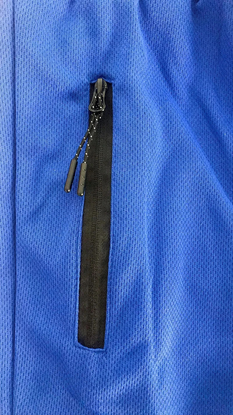 Summer running shorts quick drying breathable beach double zipper fitness mens training 250319