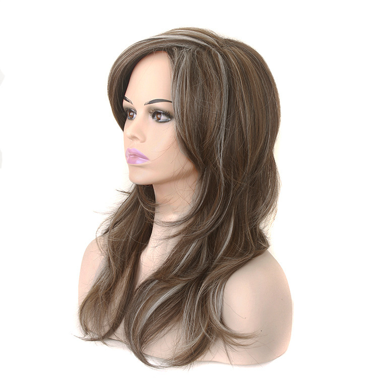 Wig, Women's Wig, Long Curly Hair, Synthetic Headband