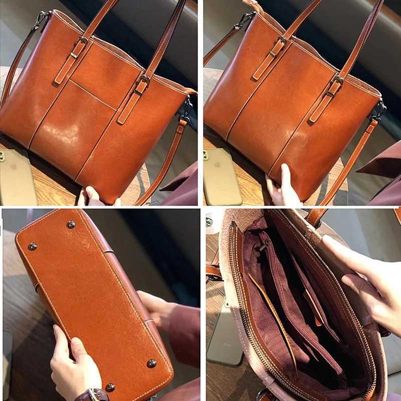 New Arrival Burminsa Cowhide Genuine Leather Large Tote Bags For Women 2025 Luxury Designer Shopping Shoulder Bags Office Ladies Handbags T250318
