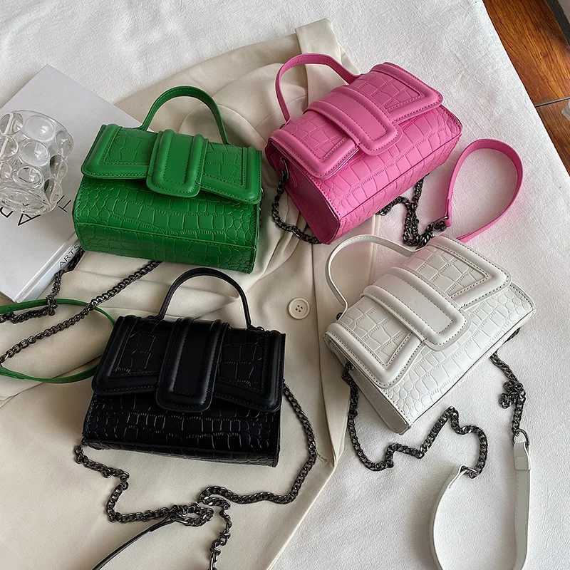 New Arrival New Fashion Texture Girls Small Square Bag Trendy One Shoulder Crossbody Bag Solid Simple Womens Handbags Messenger Bag T250318
