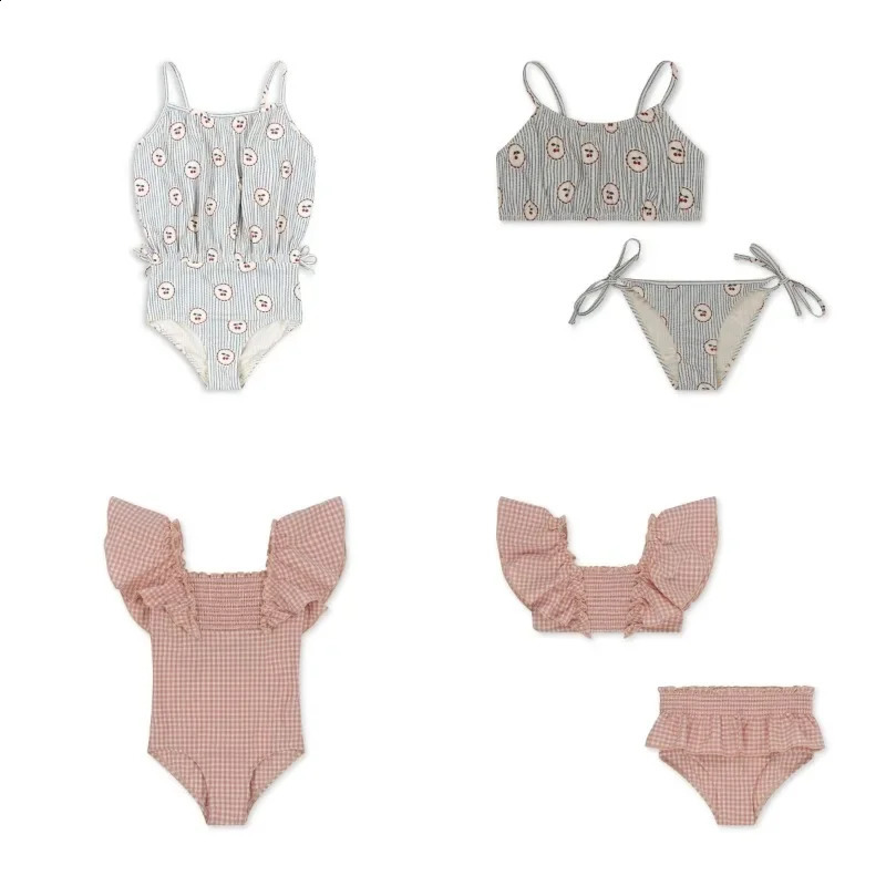 Baby Girl Swimwears Two Pieces Sunscreen Swimsuit Kids Swimwear for Girls Bikinis Bebe Swimming Childrens Swimsuits Mayo 250319
