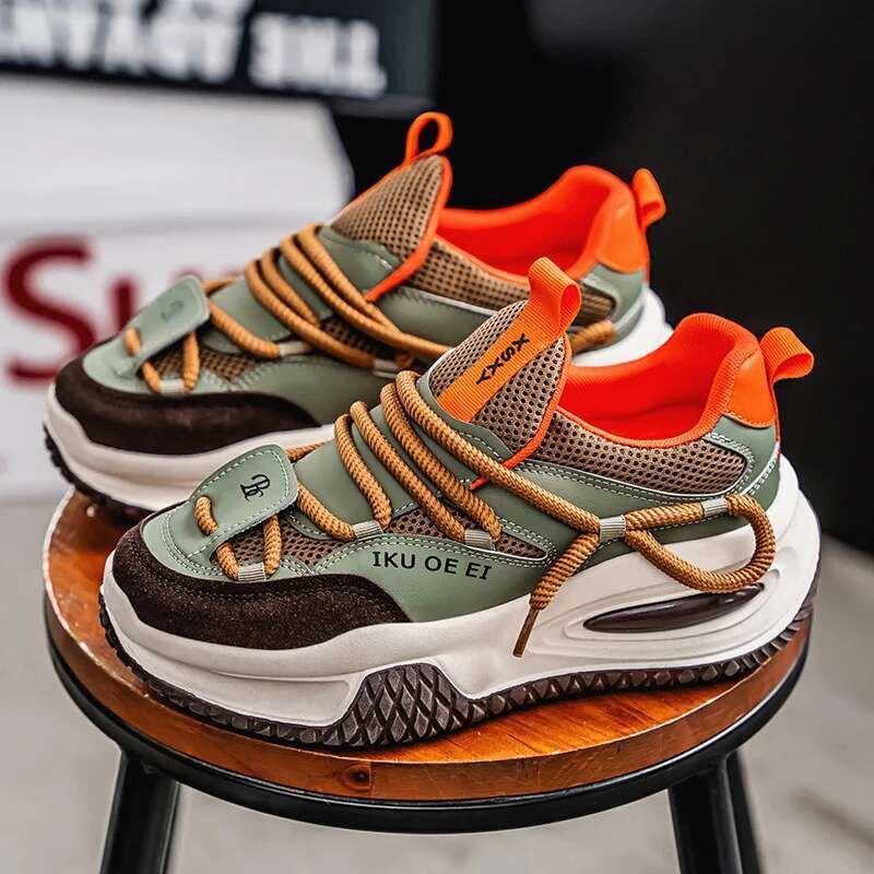 2025 new sports shoes men's hip-hop men's designer fashion shoes comfortable lace up men's casual sports shoes