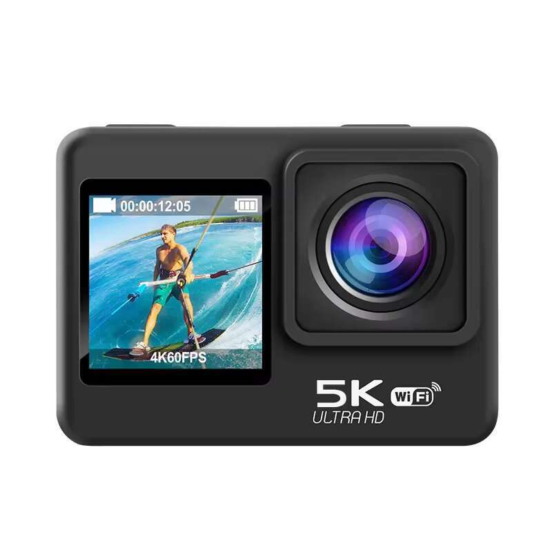 High Quality Tracking Head Waterproof Touch Dual Colorful Screen Action Camera 4K 5K with WIFI and EIS