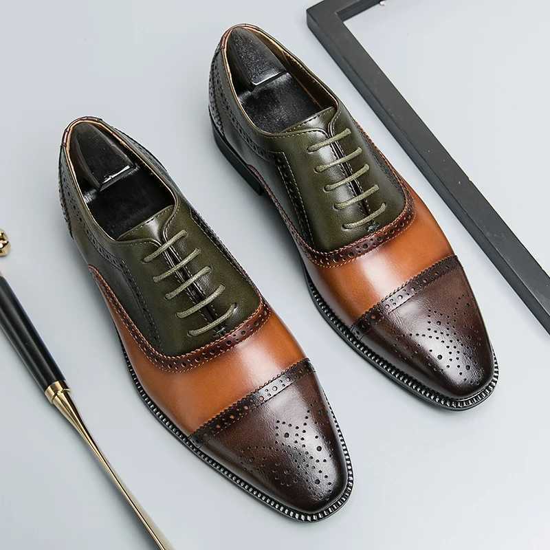 Mens Two Te lace Frt Oxford shoes business dress shoesXJ250319