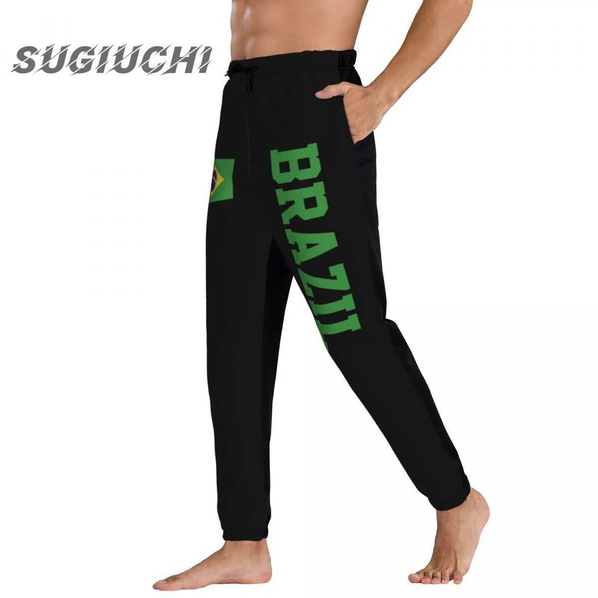 Brazil Country Flag Mens sweatpants mens pants joggers jumpsuit track sweat fitness fleece tactical casual X250319