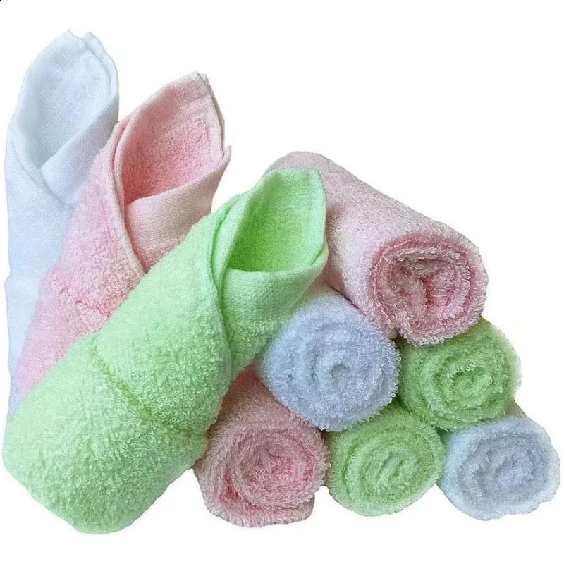 9 Pcs Baby Washcloths 10x10 Absorbent Wash Cloth for born Natural Soft Face Towels 250304