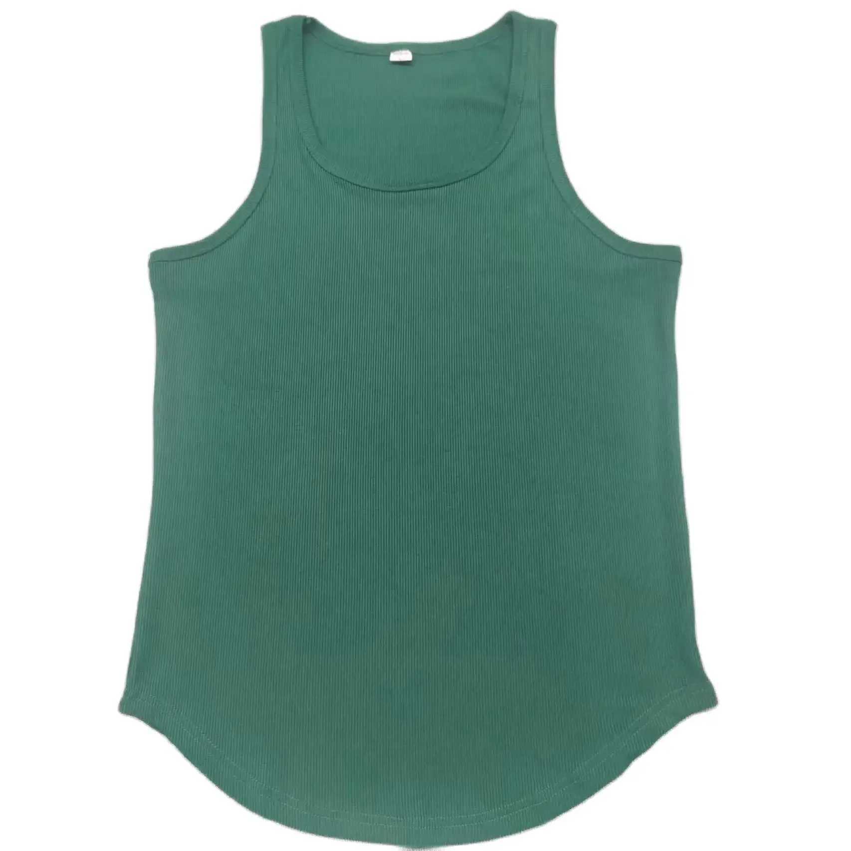 New Summer 2024 Merican Tape Sleeveless Sports T-shirt Mens Thick Line Fitness Vest Quick Drying Muscle Train Clothing VestT250318
