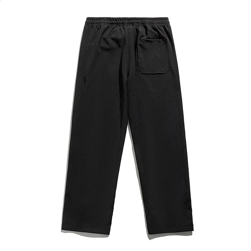 Mens Casual Pants Straight Loose Elastic Waist Jogger Korean Classic Blue Black Gray Male Trousers Plus Size 4XL 5XL 250311
