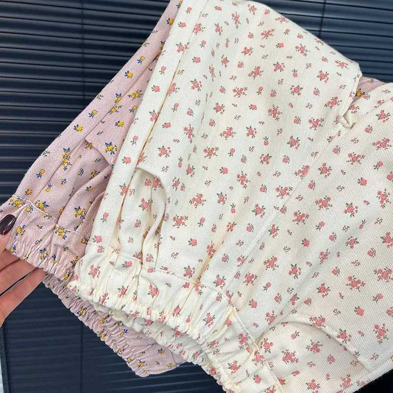 Girls Spring Autumn Fashion Floral Cotton Pants Simple Versatile Children Casual Trousers Soft Breathable Kids Straight Leg PantT250318