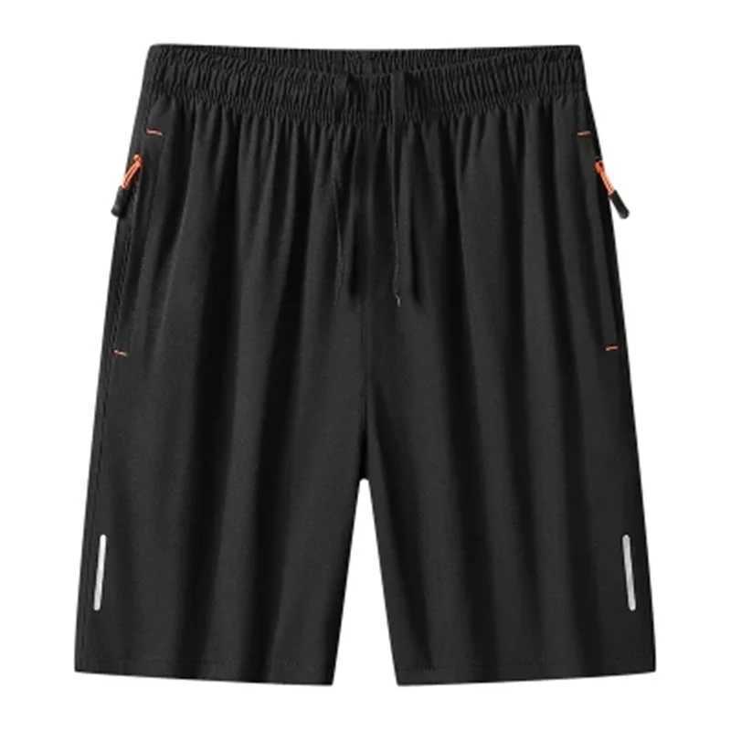 2024 Casual Sports Shorts for Mens Summer Ice Silk Breathable Loose Large Size Cool and Quick Drying Fashion Elastic Casua W250319