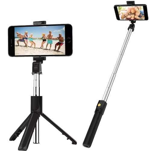 R1S Extendable LED Holder Stand Stick Remote Foldable Metal Tripod for Phone Camera Product Category Selfie Sticks