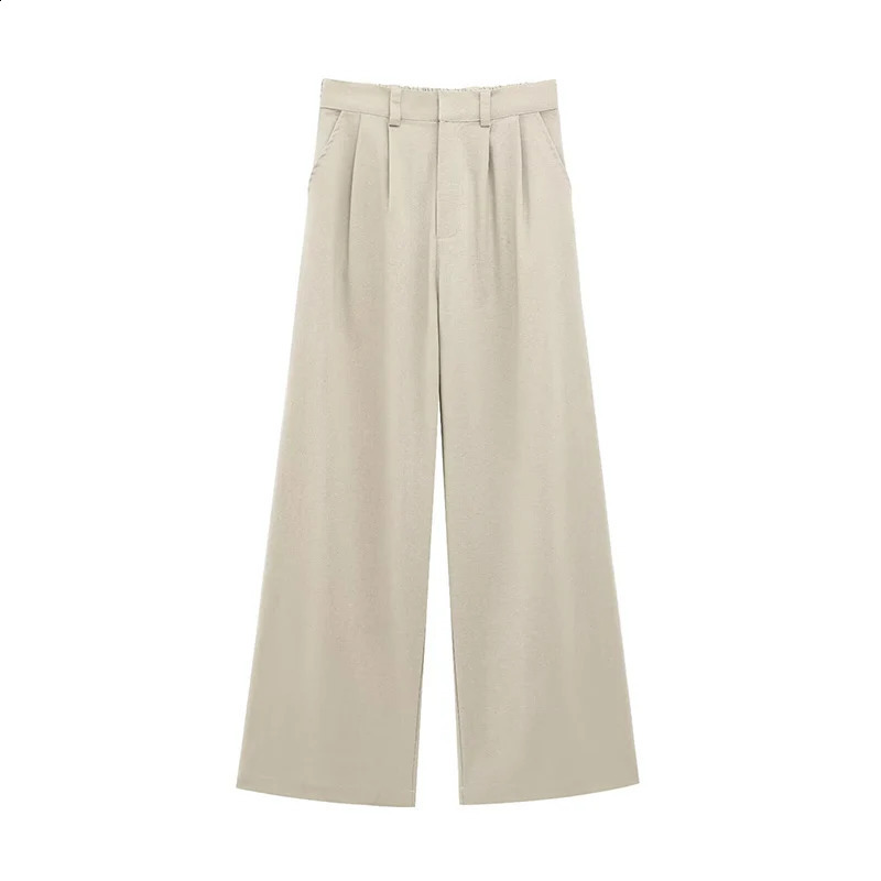 RAFZNB Womens 2piece Fashion Office Tank Top Folded Straight Leg Pants Set Two Piece 250319
