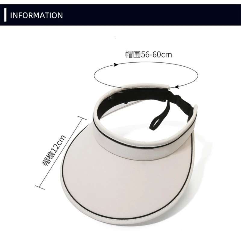 Summer Women's Foldable Empty Top Sun Hat Outdoor Travel Beach UV Protection Hats Trend Female Large Brim Visor Caps